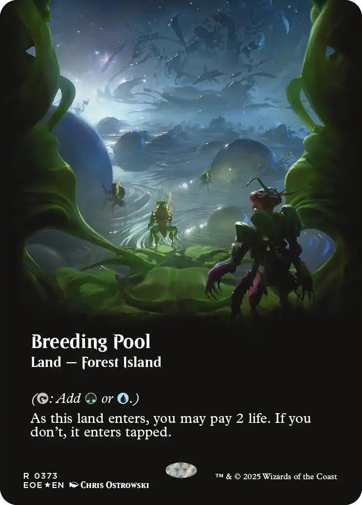 Image for Breeding Pool (Borderless) (Galaxy Foil) (373) (Edge of Eternities) - Magic: The Gathering