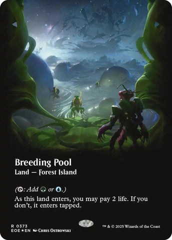 Image for Breeding Pool (Borderless) (Galaxy Foil) (373) (Edge of Eternities) - Magic: The Gathering