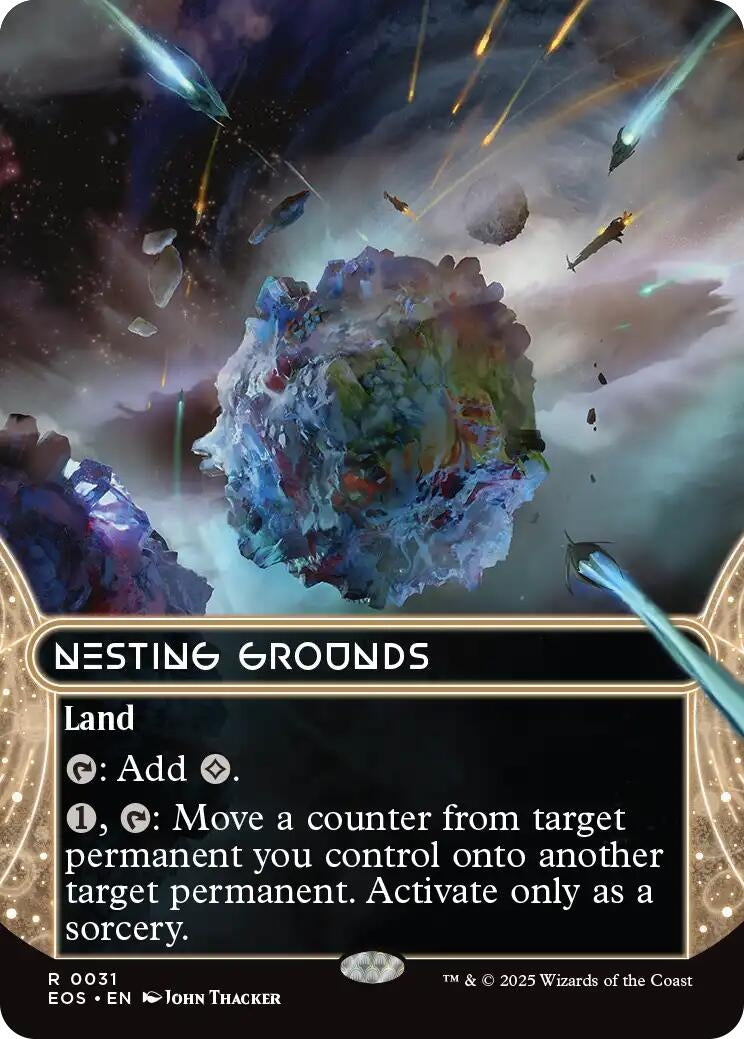 Image for Nesting Grounds (0031) (Borderless) (31) (Edge of Eternities: Stellar Sights) - Magic: The Gathering