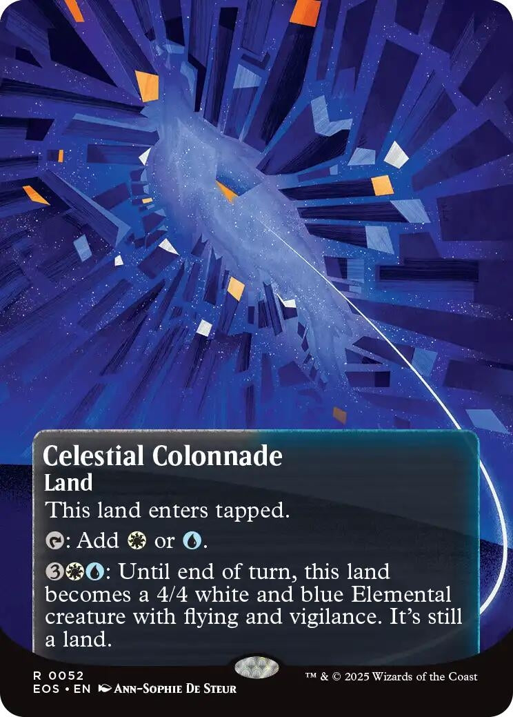 Image for Celestial Colonnade (0052) (Borderless) (52) (Edge of Eternities: Stellar Sights) - Magic: The Gathering