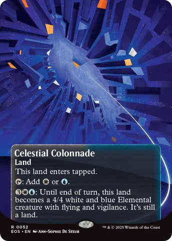 Image for Celestial Colonnade (0052) (Borderless) (52) (Edge of Eternities: Stellar Sights) - Magic: The Gathering