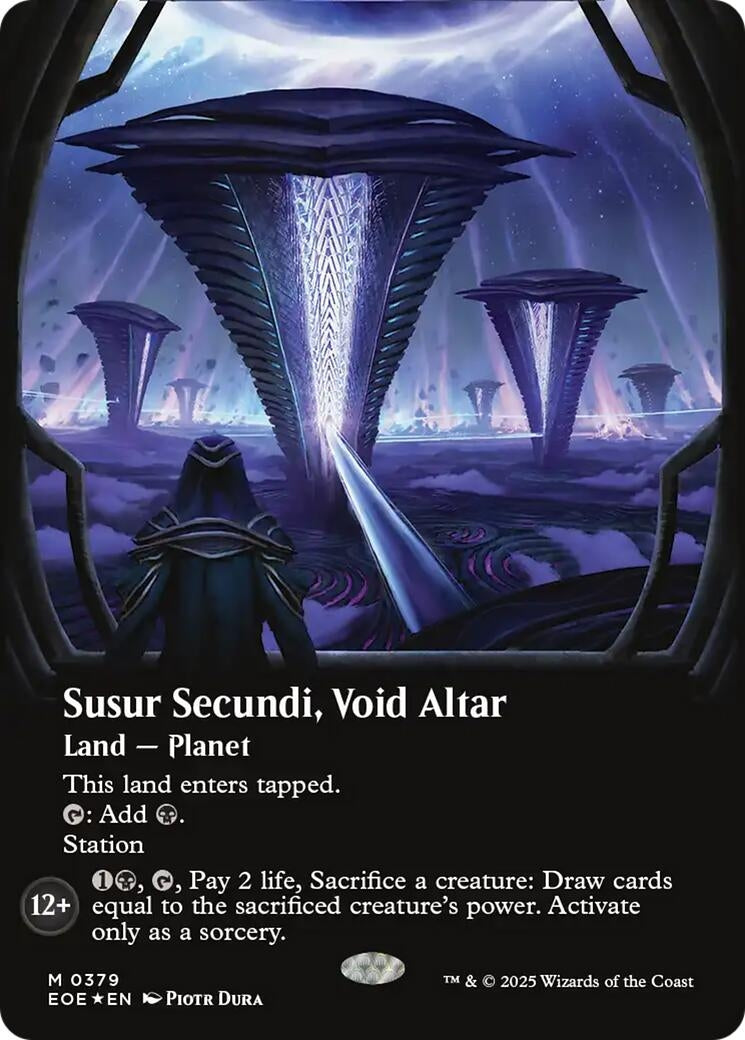 Image for Susur Secundi, Void Altar (Borderless) (Galaxy Foil) (379) (Edge of Eternities) - Magic: The Gathering