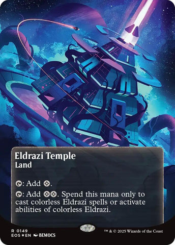 Image for Eldrazi Temple (0149) (Borderless) (Galaxy Foil) (149) (Edge of Eternities: Stellar Sights) - Magic: The Gathering