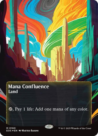 Image for Mana Confluence (0160) (Borderless) (Galaxy Foil) (160) (Edge of Eternities: Stellar Sights) - Magic: The Gathering