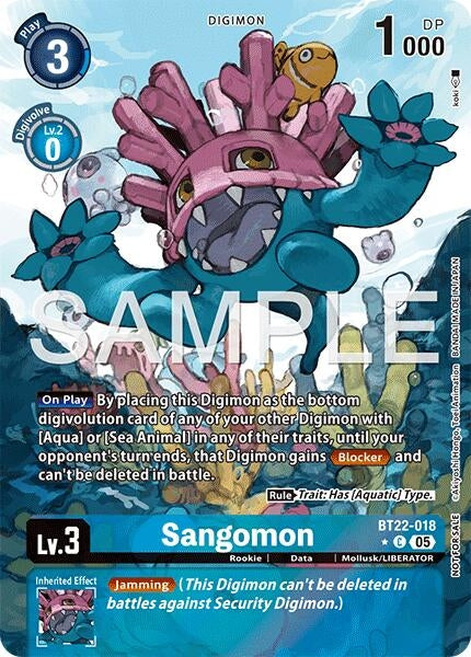Image for Sangomon (Box Topper) (BT22-018 C) - Digimon Card Game