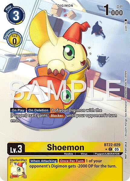 Image for Shoemon (Box Topper) (BT22-029 C) - Digimon Card Game