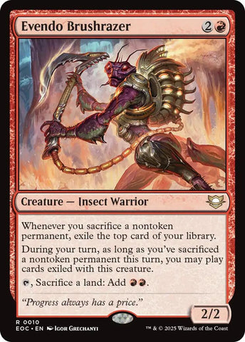 Image for Evendo Brushrazer (10) (Commander: Edge of Eternities) - Magic: The Gathering
