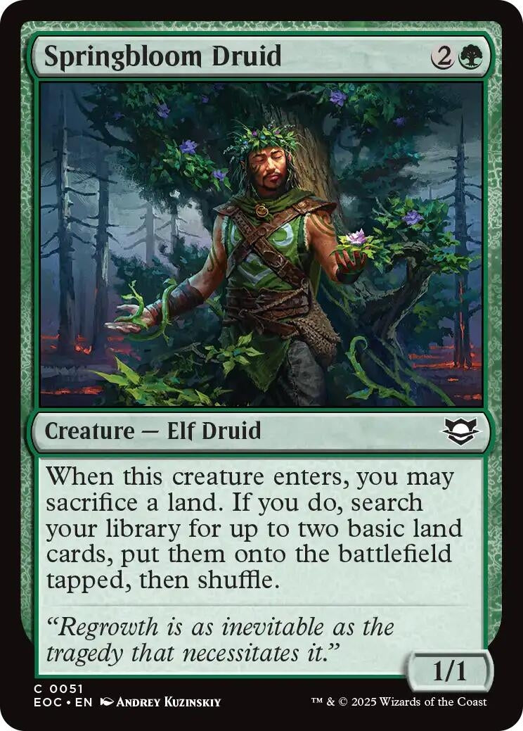 Image for Springbloom Druid (51) - Magic: The Gathering