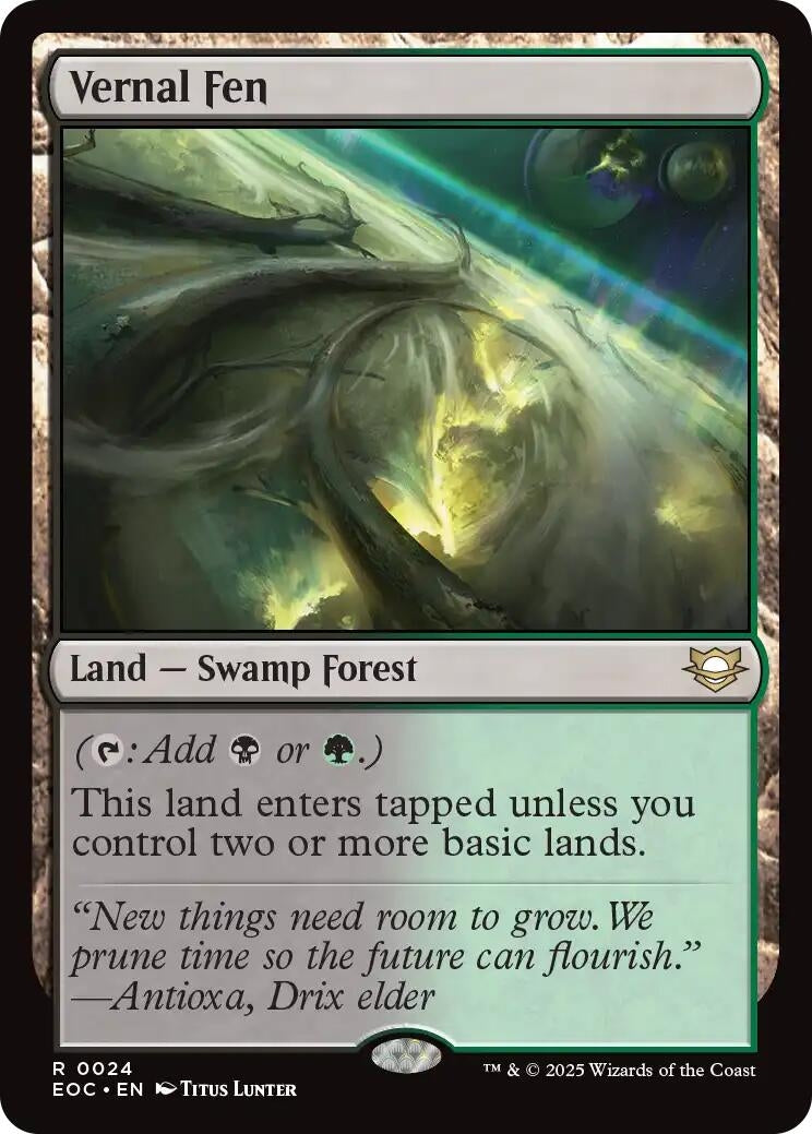 Image for Vernal Fen (24) (Commander: Edge of Eternities) - Magic: The Gathering