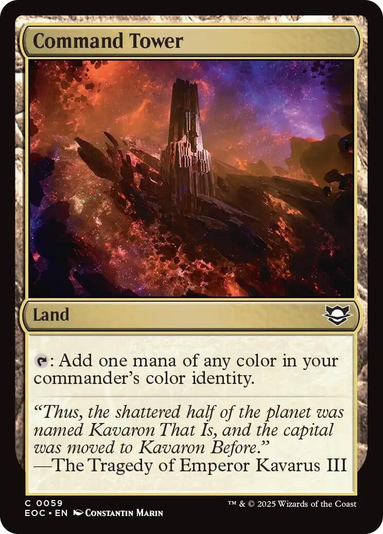 Image for Command Tower (59) (Commander: Edge of Eternities) - Magic: The Gathering