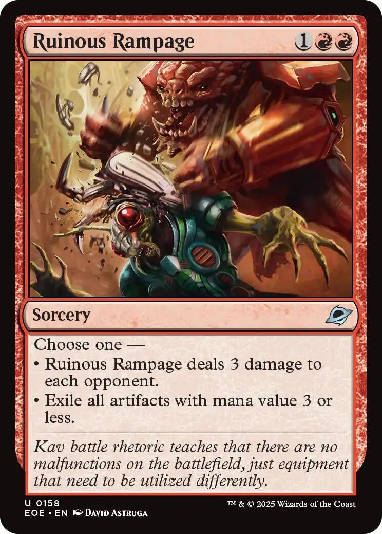 Image for Ruinous Rampage (158) (Edge of Eternities) - Magic: The Gathering