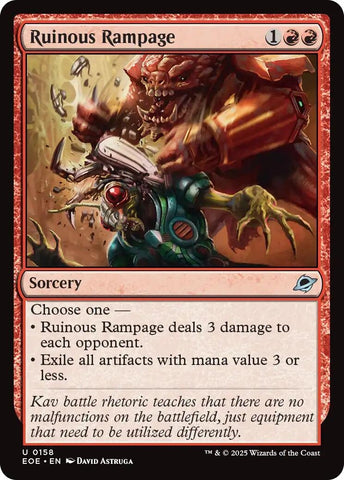 Image for Ruinous Rampage (158) (Edge of Eternities) - Magic: The Gathering