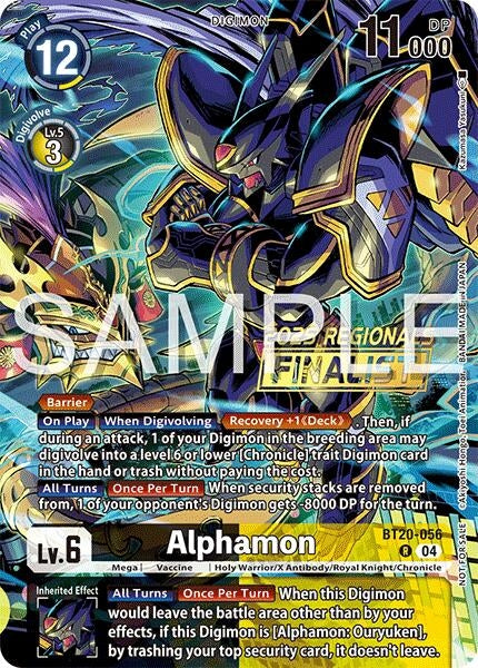 Image for Alphamon (Regionals 25-26 Season 2 Finalist) (BT20-056 R) - Digimon Card Game