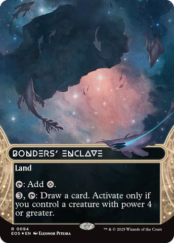 Image for Bonders' Enclave (0094) (Borderless) (Galaxy Foil) (94) (Edge of Eternities: Stellar Sights) - Magic: The Gathering