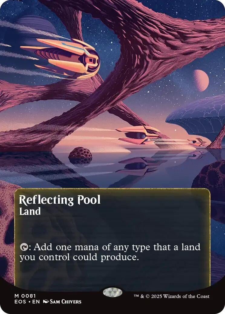 Image for Reflecting Pool (0081) (Borderless) (81) (Edge of Eternities: Stellar Sights) - Magic: The Gathering