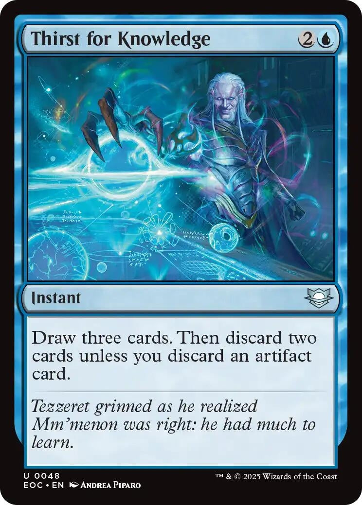 Image for Thirst for Knowledge (48) - Magic: The Gathering