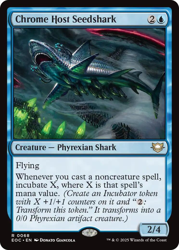 Image for Chrome Host Seedshark (68) (Commander: Edge of Eternities) - Magic: The Gathering
