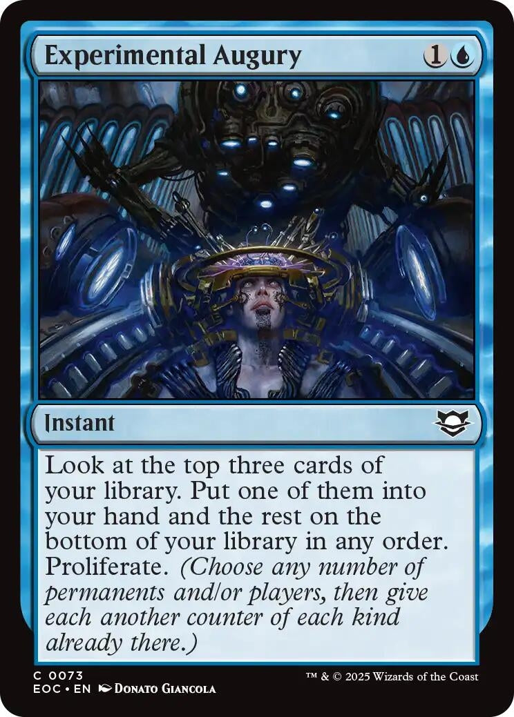 Experimental Augury (73) (Commander: Edge of Eternities)