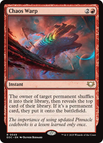 Image for Chaos Warp (49) (Commander: Edge of Eternities) - Magic: The Gathering