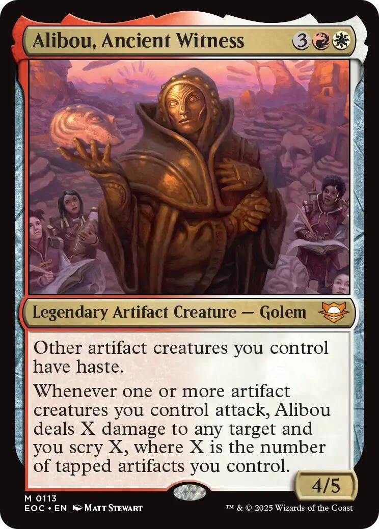 Image for Alibou, Ancient Witness (113) (Commander: Edge of Eternities) - Magic: The Gathering