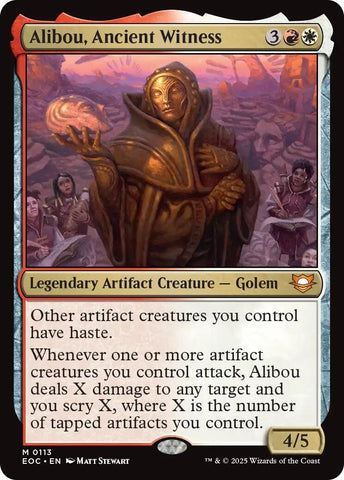 Image for Alibou, Ancient Witness (113) (Commander: Edge of Eternities) - Magic: The Gathering