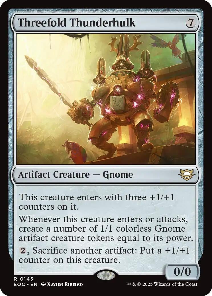 Image for Threefold Thunderhulk (145) - Magic: The Gathering