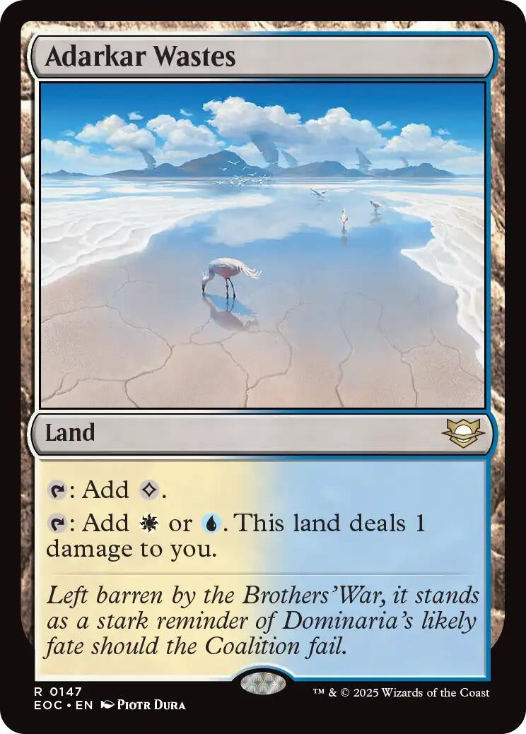 Image for Adarkar Wastes (147) (Commander: Edge of Eternities) - Magic: The Gathering