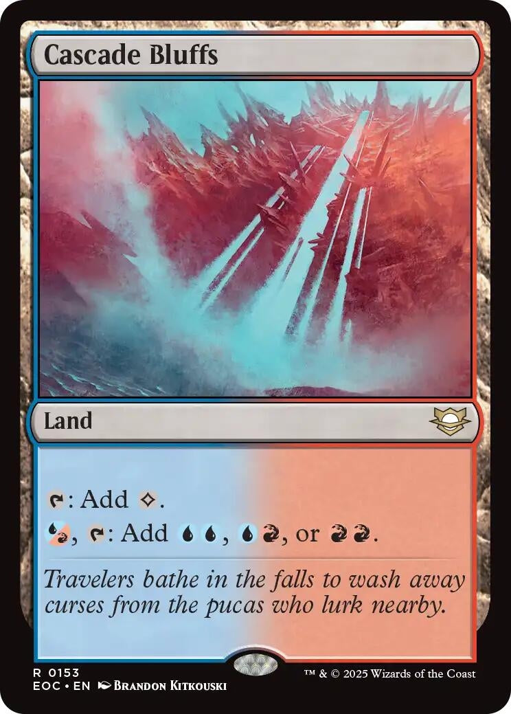 Image for Cascade Bluffs (153) (Commander: Edge of Eternities) - Magic: The Gathering
