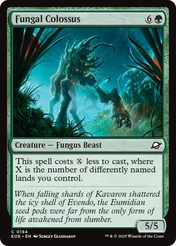 Image for Fungal Colossus (184) (Edge of Eternities) - Magic: The Gathering