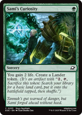 Image for Sami's Curiosity (203) (Edge of Eternities) - Magic: The Gathering