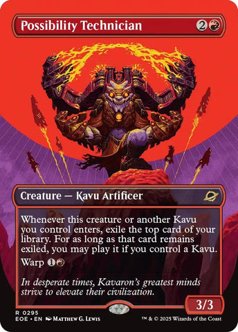 Image for Possibility Technician (Borderless) (295) (Edge of Eternities) - Magic: The Gathering