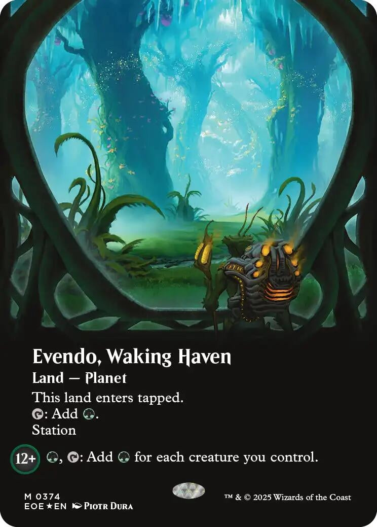 Image for Evendo, Waking Haven (Borderless) (Galaxy Foil) (374) (Edge of Eternities) - Magic: The Gathering