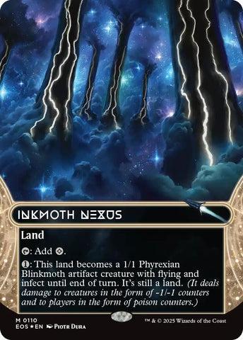 Image for Inkmoth Nexus (0110) (Borderless) (Galaxy Foil) (110) (Edge of Eternities: Stellar Sights) - Magic: The Gathering