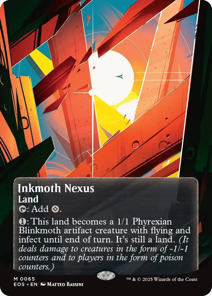 Image for Inkmoth Nexus (0065) (Borderless) (65) (Edge of Eternities: Stellar Sights) - Magic: The Gathering