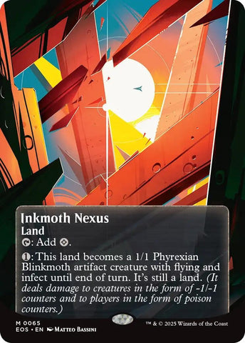 Image for Inkmoth Nexus (0065) (Borderless) (65) (Edge of Eternities: Stellar Sights) - Magic: The Gathering