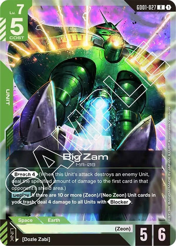 Image for Big Zam (GD01-027) (Newtype Rising) - Gundam Card Game