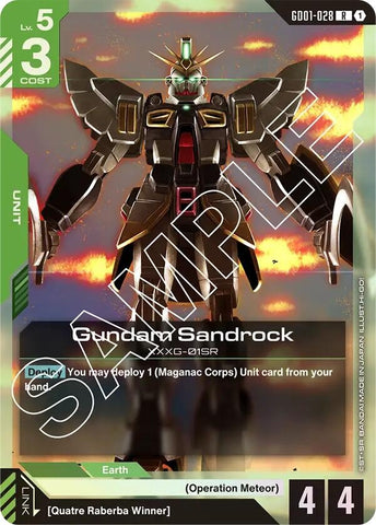 Image for Gundam Sandrock (GD01-028) (Newtype Rising) - Gundam Card Game