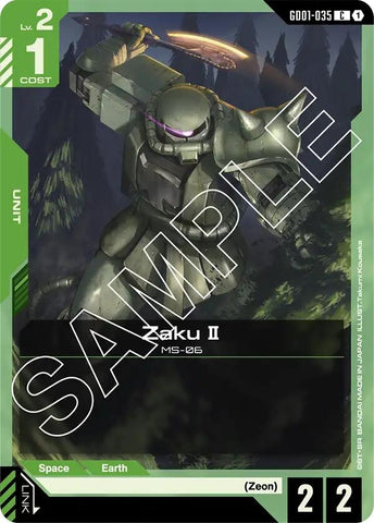 Image for Zaku II (GD01-035) (Newtype Rising) - Gundam Card Game