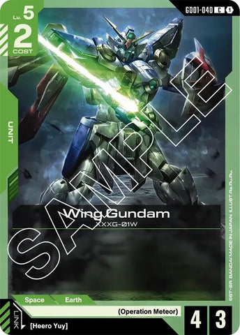 Image for Wing Gundam (GD01-040) (GD01-040) (Newtype Rising) - Gundam Card Game