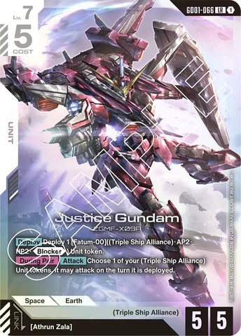 Image for Justice Gundam (GD01-066) (Newtype Rising) - Gundam Card Game