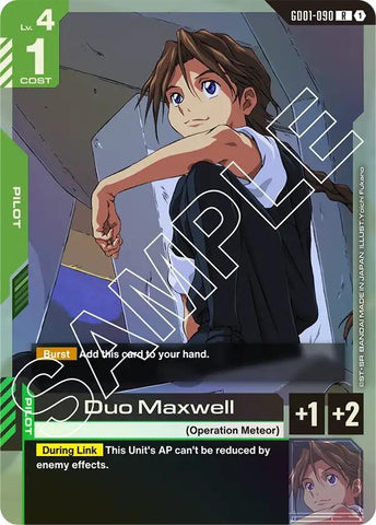Image for Duo Maxwell (GD01-090) (Newtype Rising) - Gundam Card Game