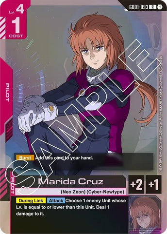 Image for Marida Cruz (GD01-093) (Newtype Rising) - Gundam Card Game