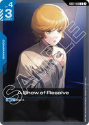 Image for A Show of Resolve (GD01-100) (Newtype Rising) - Gundam Card Game
