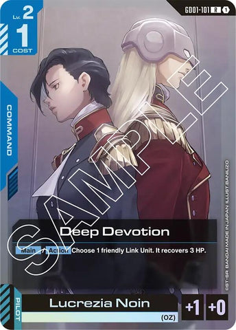 Image for Deep Devotion (GD01-101) (Newtype Rising) - Gundam Card Game