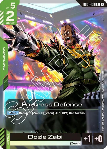 Image for Fortress Defense (GD01-106) (Newtype Rising) - Gundam Card Game