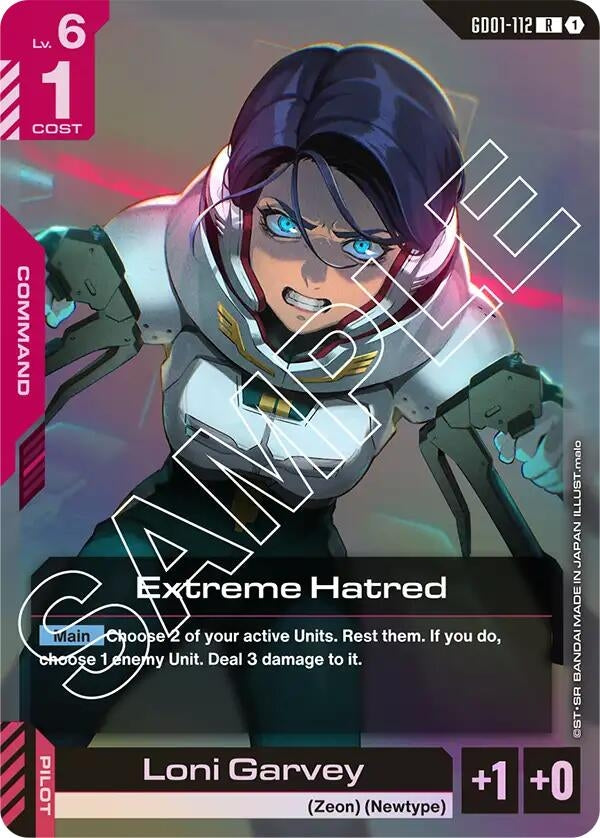 Image for Extreme Hatred (GD01-112) (Newtype Rising) - Gundam Card Game