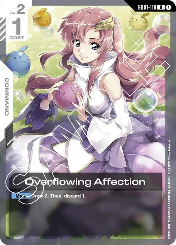 Image for Overflowing Affection (GD01-118) (Newtype Rising) - Gundam Card Game