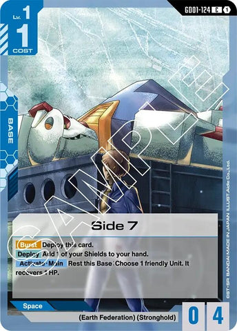 Image for Side 7 (GD01-124) (Newtype Rising) - Gundam Card Game