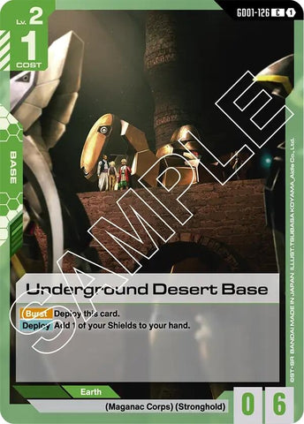 Image for Underground Desert Base (GD01-126) (Newtype Rising) - Gundam Card Game