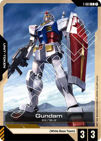 Image for Gundam (T-001) Token (T-001) (Newtype Rising) - Gundam Card Game